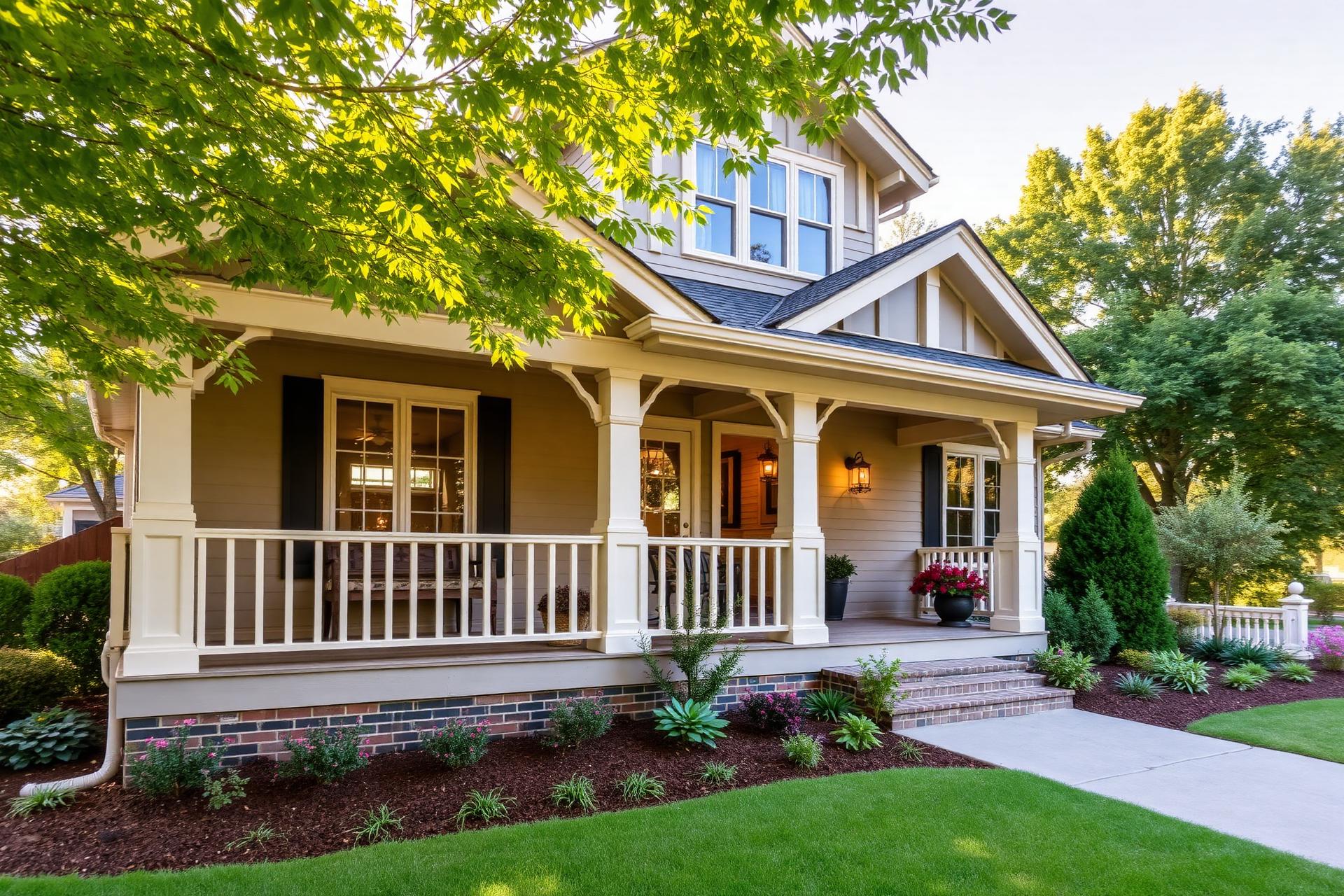 Idella's Place residential home exterior with welcoming front porch